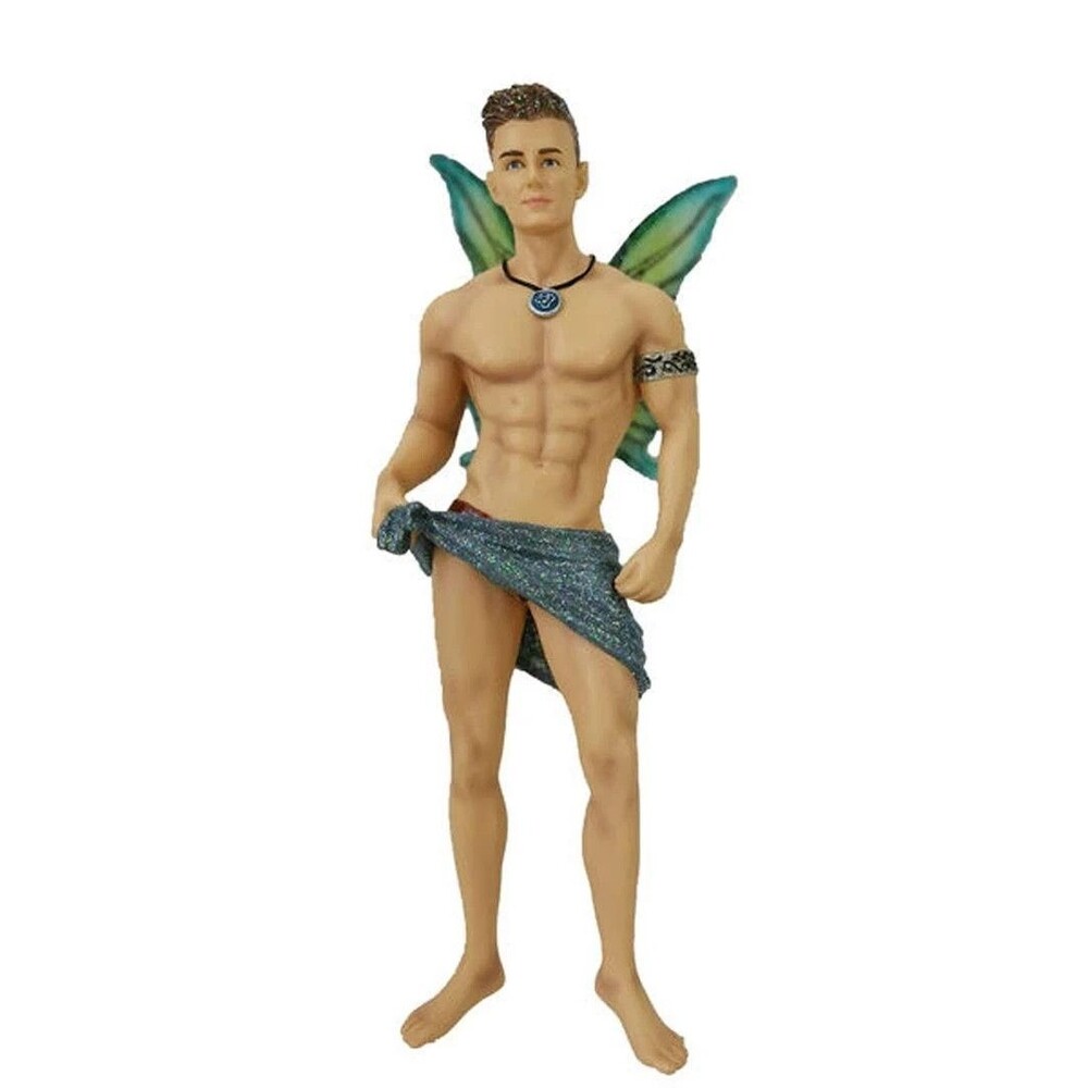 December Diamonds Evan Male Fairy Ornament 5555123 NWT Resin 7 Inch Figure Decor